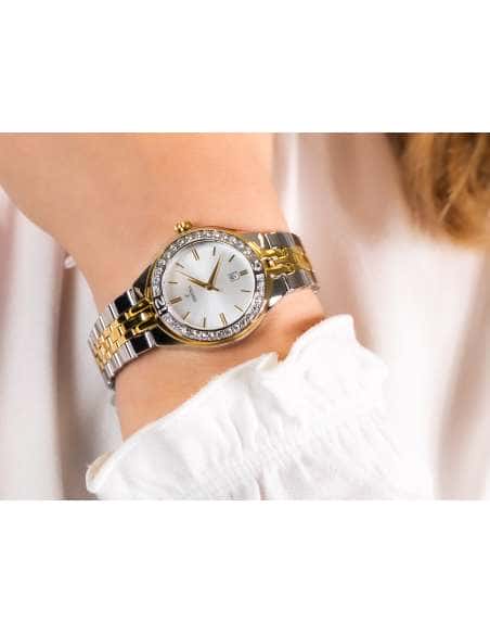 Reloj para Mujer de Acero Bicolor con Circonitas y Calendario - Festina F16868/1