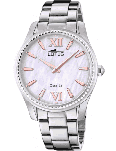 Reloj para Mujer con Esfera Beige y Detalles en Oro Rosé - Lotus 18898/A