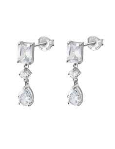 Pendientes para Mujer largos con circonitas- Lotus LP3566-4/1