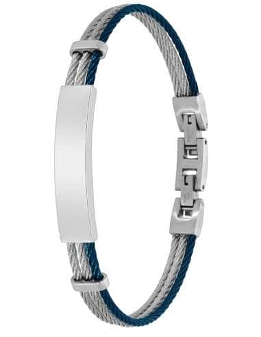 Pulsera esclava para Hombre Triple bicolor acero trenzado Marea C00103/350
