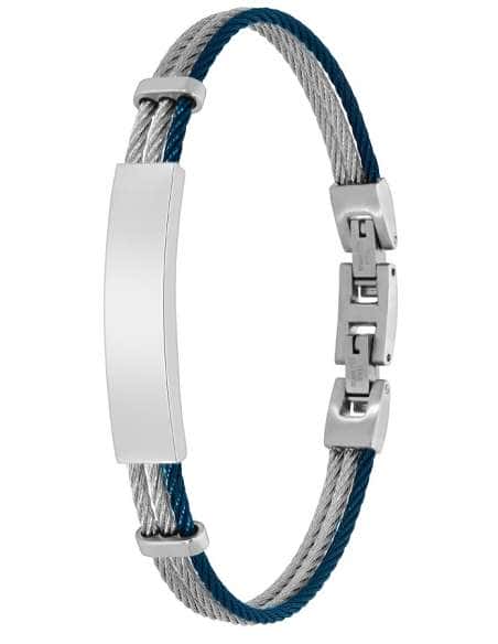 Pulsera esclava para Hombre Triple bicolor acero trenzado Marea C00103/350