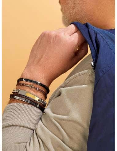 Pulsera para Hombre de Piel y Acero - Marea C00103/426