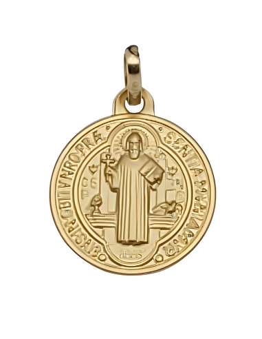 Medalla San Benito - Oro Amarillo 18K