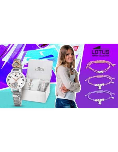 Pack Reloj y Complementos para Niña Unicornio con pulsera de plata - Lotus Junior 18571/H