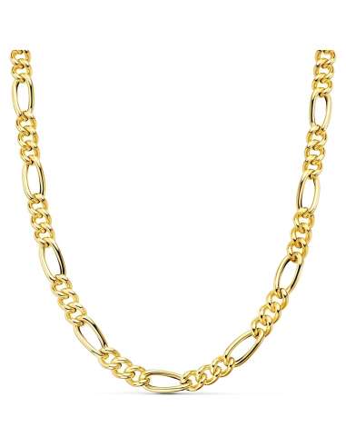 Cadena Caballero eslabón 3x1 - Oro Amarillo 18k