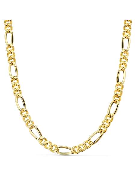 Cadena Caballero eslabón 3x1 - Oro Amarillo 18k