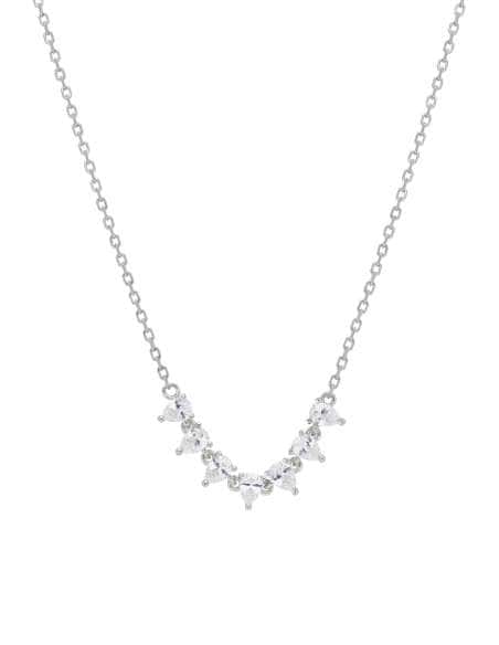 Collar para Mujer plata rodiada con circonita clavada - Marea D02507/AA