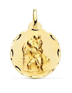 Medalla San Cristóbal - Oro Amarillo 18k