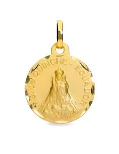 Medalla Virgen Nuestra señora del Quinche Ecuador - Oro...