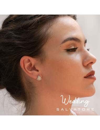 Pendientes para Mujer Triángulo Circonitas en Plata de Ley - Salvatore 136A0639
