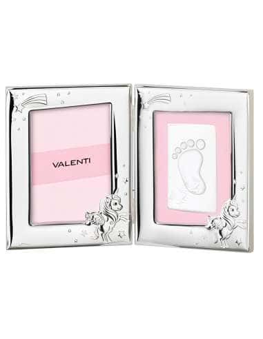Marco de fotos Infantil Unicornio Rosa Doble Huella - Valentin 73144 3LRA