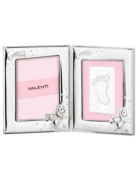 Marco de fotos Infantil Unicornio Rosa Doble Huella - Valentin 73144 3LRA