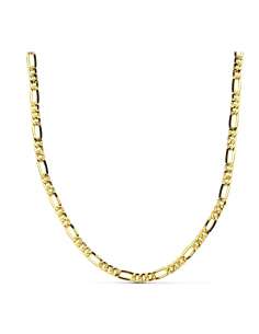 Cadena Caballero eslabón 3x1 - Oro Amarillo 18k