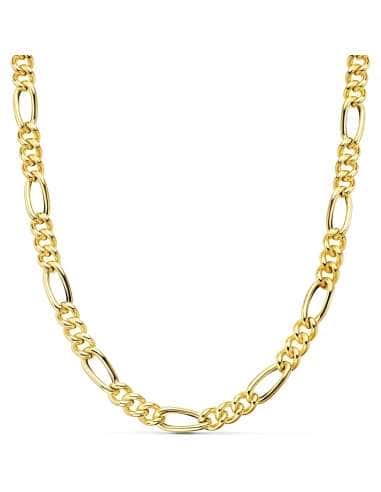 Cadena Caballero eslabón 3x1 Oro - Oro Amarillo 18k