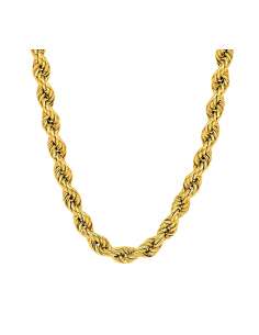 Cadena trenzada o Cordón Salomónico Unisex  - Oro...