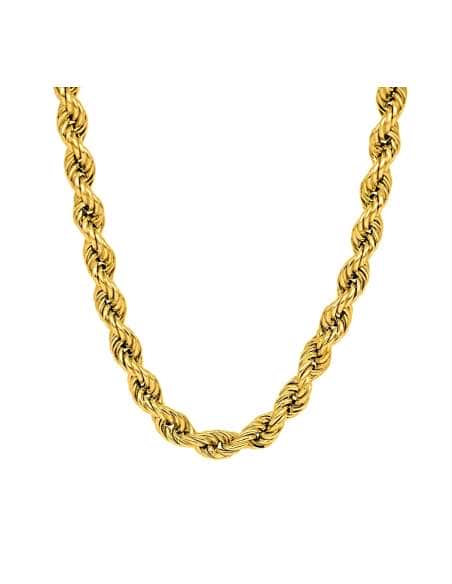 Cadena de Oro trenzada o Cordón Salomónico Unisex 4.5mm/50cm