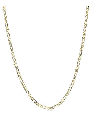 Cadena Caballero eslabón 3x1 - Oro Amarillo 18k