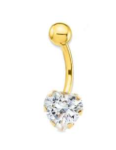 Piercing para Ombligo Belly Banana -Acero quirúrgico (8mm)