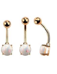 Piercing para ombligo Belly Banana - Acero quirúrgico (10mm)