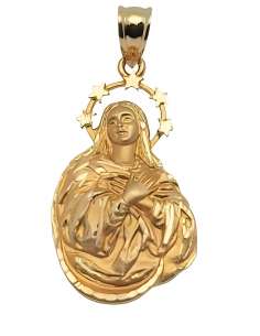 Medalla Virgen de la Inmaculada Busto - Oro Amarillo 18k