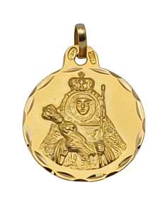 Medalla Santa Candelaria - Oro Amarillo 18K
