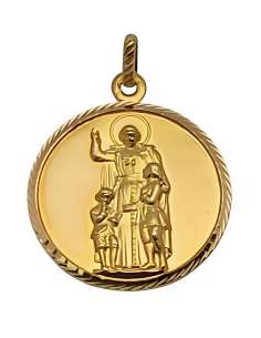 Medalla San Juan Bautista  - Oro Amarillo 18K