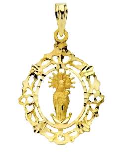 Medalla Virgen de la Almudena - Oro Amarillo 18K