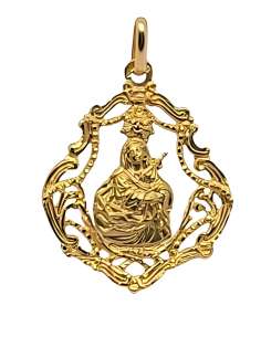 Medalla Virgen de los Dolores de Gáldar - Oro Amarillo 18k