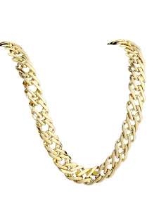 Cadena caballero doble Rombo oro - Oro Amarillo 18k