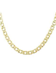 Cadena Caballero doble Rombo de oro - Oro amarillo 18k