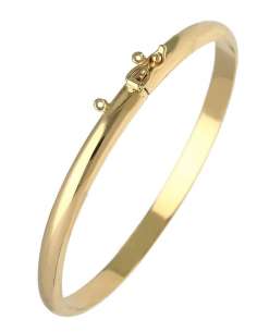 Pulsera para Mujer Media Caña de Oro - Oro amarillo 18K