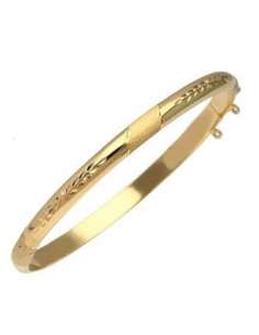 Pulsera para Mujer Media Caña de Oro - Oro amarillo 18K