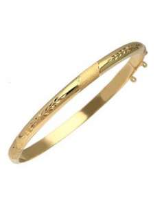 Pulsera para Mujer Media Caña de Oro - Oro amarillo 18K