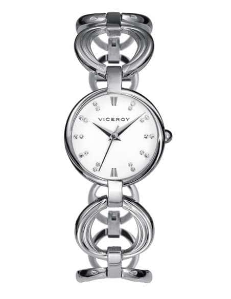 Reloj para Mujer de Acero con Correa de Diseño y Esfera con Circonitas - Viceroy 432204-07
