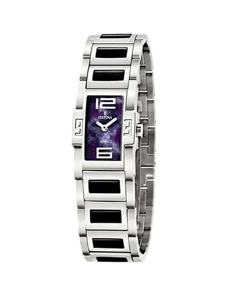 Reloj para Mujer Esfera Rectangular Morada nácar - Festina F16233/6