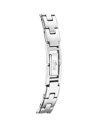 Reloj para Mujer con Correa Rígida Plateada y Bisel con Circonitas - Lotus 18547/1
