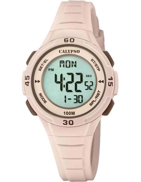 Reloj para Niña Digital en rosa y chocolate 100M - Calypso K5830/3