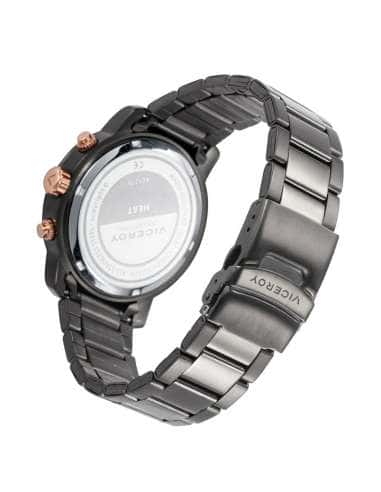 Reloj para Hombre Cronógrafo en Acero Negro con Detalles Rosados y Rojos - Viceroy 401275-57