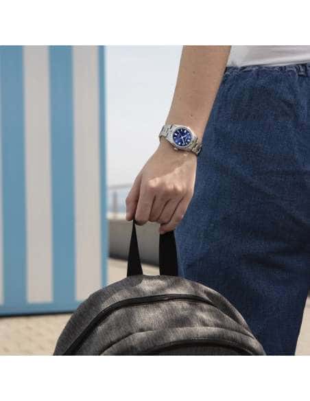 Reloj para Niño Clásico con Correa de Acero y Esfera Azul - Calypso K5863/3