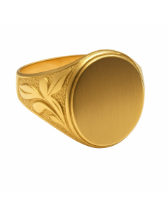 Sello de Oro para caballero Hueco- Oro Amarillo 18k