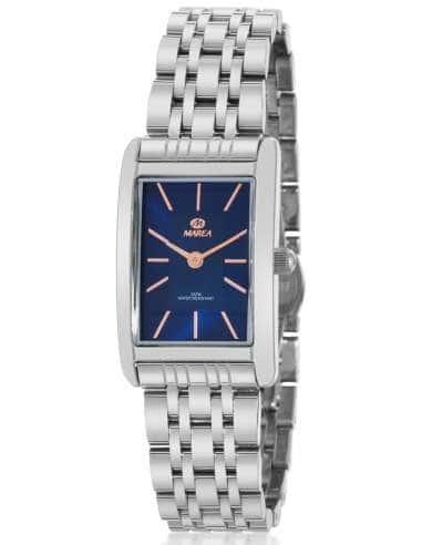 Reloj para Mujer con Esfera Azul Rectangular - Marea B36207/2