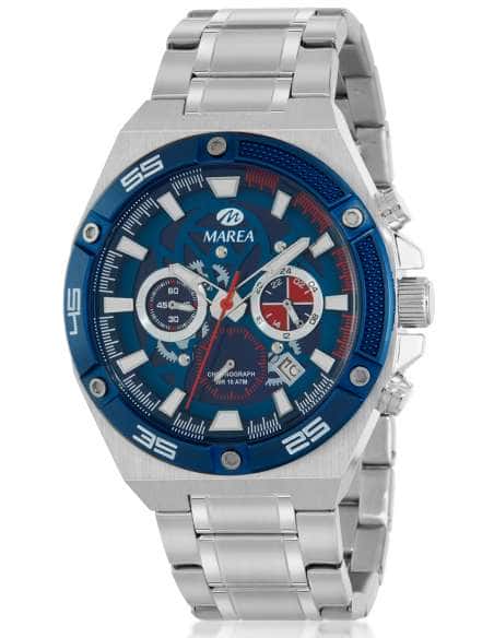 Reloj para Hombre Cronógrafo Acero Azul Resistente al Agua 10 ATM - Marea B35374/2