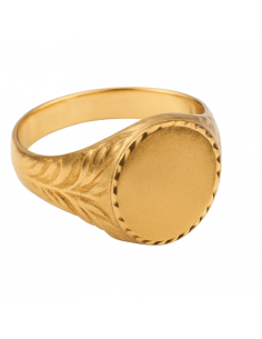 Sello de Oro para caballero Hueco- Oro Amarillo 18k