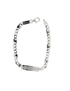 Pulsera Esclava Infantil Oro blanco 3x1- Oro Blanco 18K