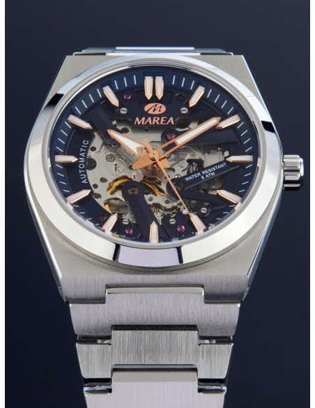 Reloj para Hombre Automático de Acero con Esfera Skeleton - Marea B54274/2
