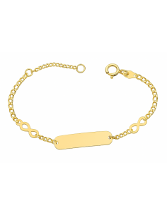Pulsera Esclava infantil en oro infinitos - Oro Amarillo 18K