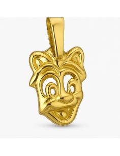 Colgante en Oro con Forma del Rostro de Daisy - Oro Amarillo 18K