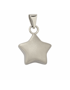 Colgante en oro blanco Forma de Estrella  - Oro Blanco 18K