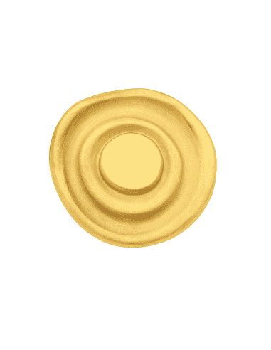Colgante en Oro Amarillo Redondo con Diseño de Círculos Concéntricos -  Oro Amarillo 18K