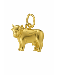 Colgante en oro amarillo con Forma de Vaca en - Oro Amarillo 18K
